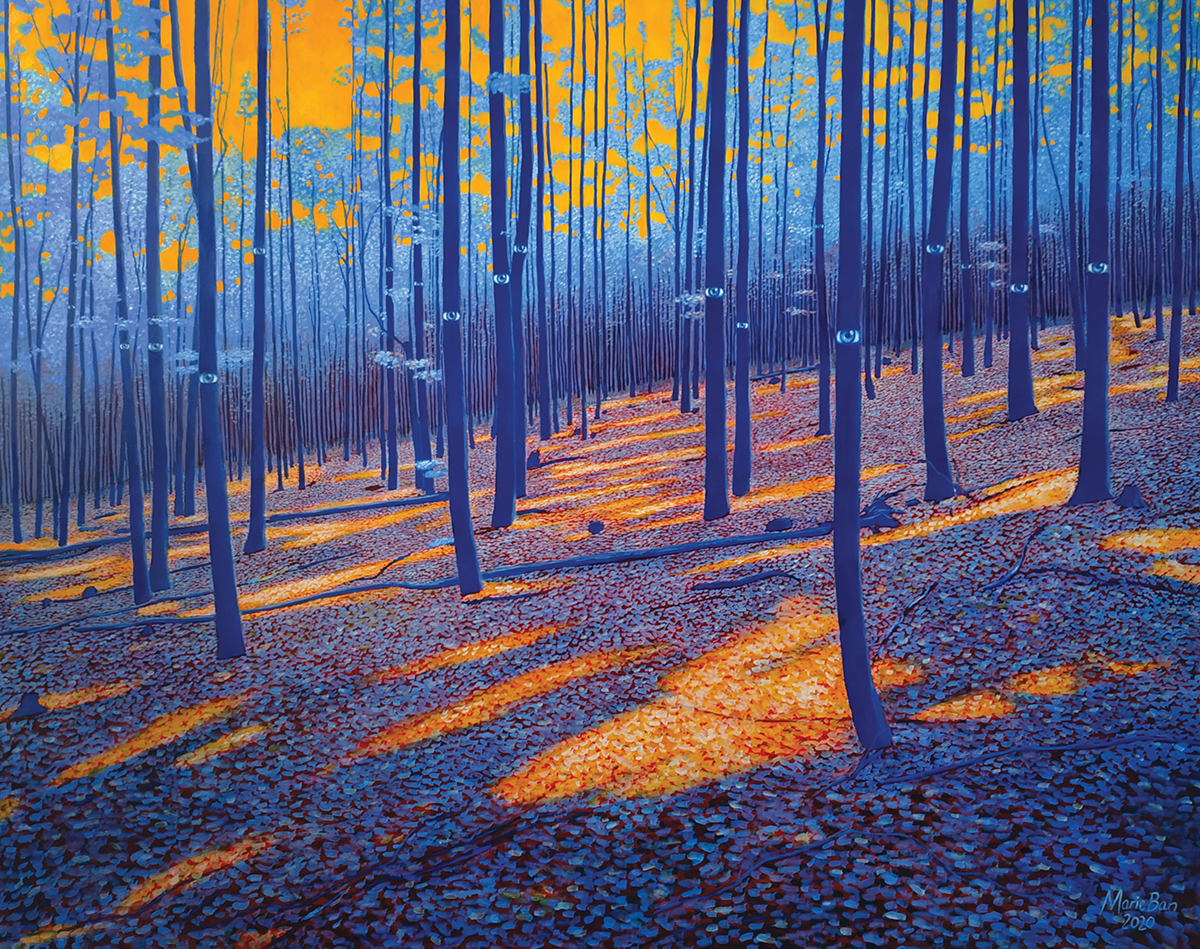 Blue-eyed forest