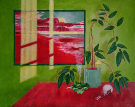 Still Life with a painting by Marie Ban