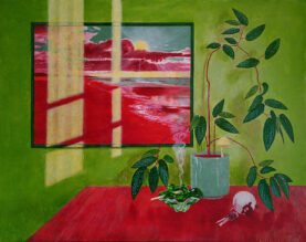 Still Life with a painting by Marie Ban