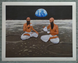 Tea on the Moon – signed Fine Art print