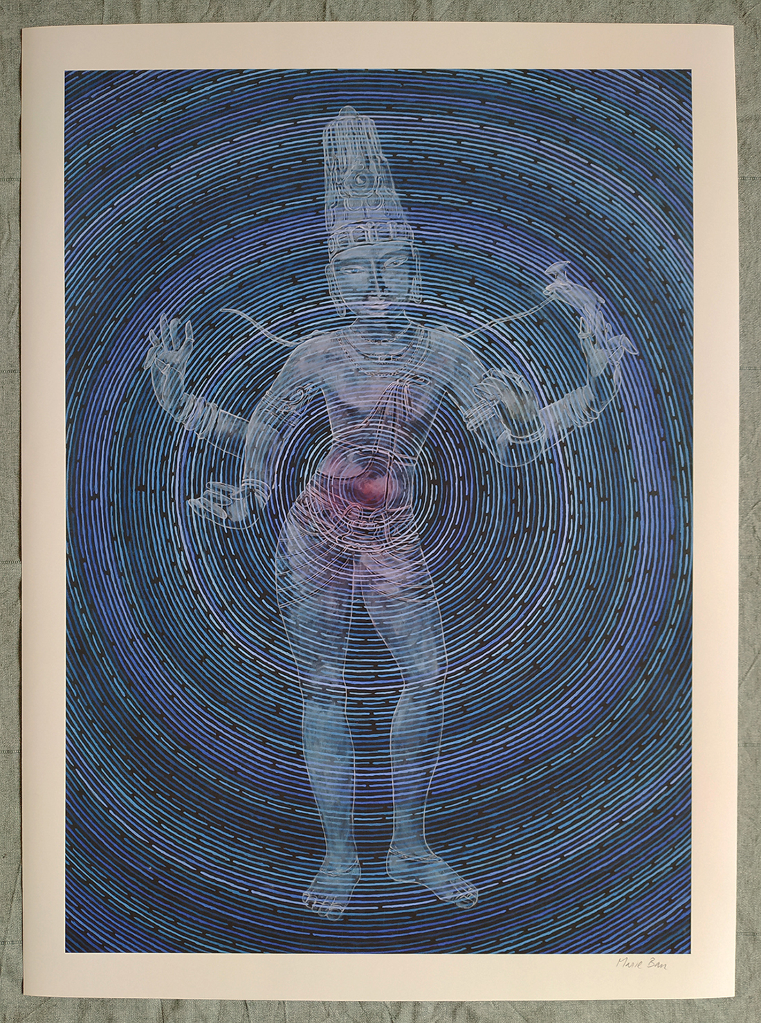 Shri Vishnu – signed Fine Art print